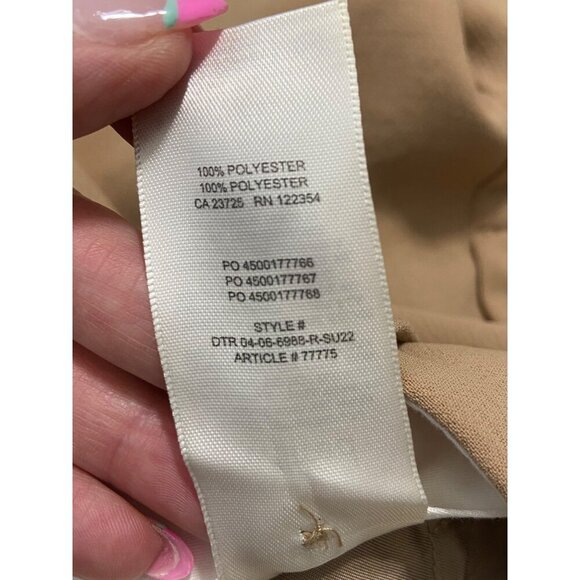 Wilfred The Effortless Pleated Tan Camel Pant Crepette-sz 00 - Picture 8 of 11